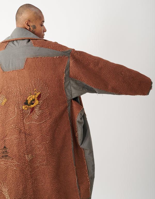 By Walid 19th Century Embroidered Kimono Spencer Coat