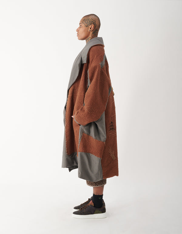 By Walid 19th Century Embroidered Kimono Spencer Coat