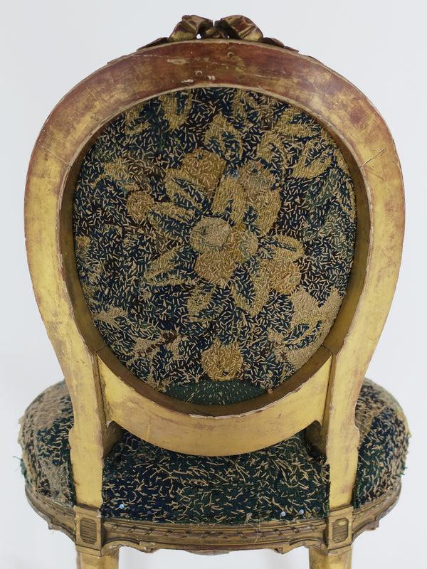 By Walid 19th Century French Giltwood Dining Chair | 610