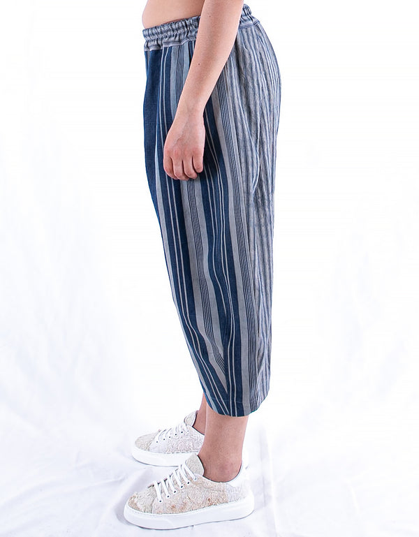 By Walid 19th Century French Ticking Hitomi Trousers