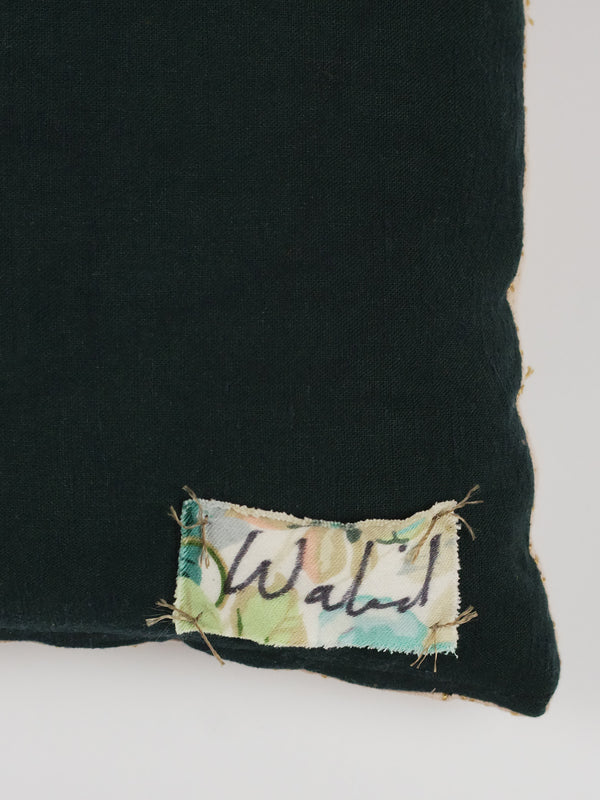 By Walid 19th Century Glass Bead & Needlepoint Cushion | 1380