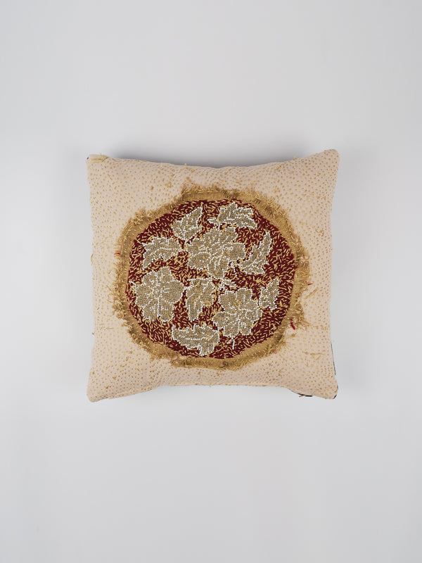 by walid 19th Century Glass Bead & Needlepoint Cushion | 1380