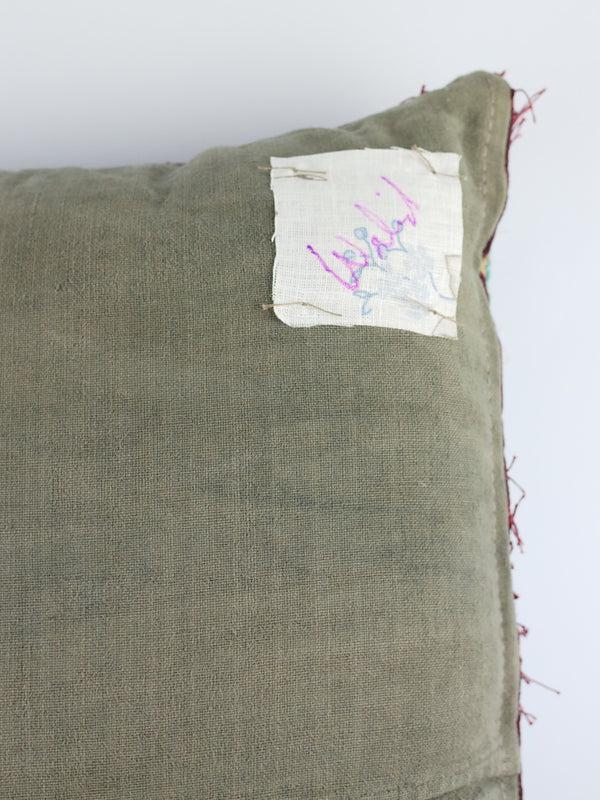 By Walid 19th Century Glass & Woollen Needlepoint Cushion | 1333