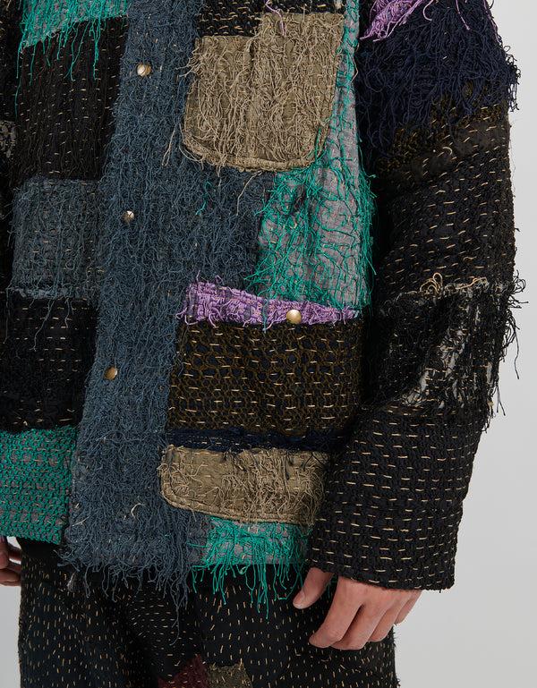 By Walid 19th Century Silk Fringe Froth Rain Jacket