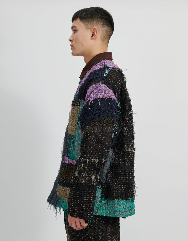 By Walid 19th Century Silk Fringe Froth Rain Jacket