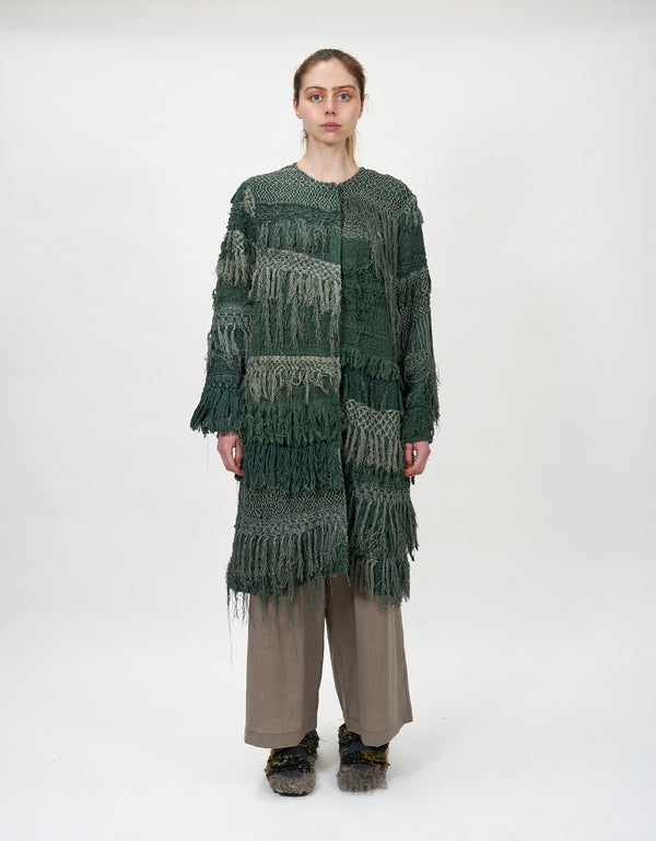by walid 19th Century Silk Fringe Froth Tanita Coat