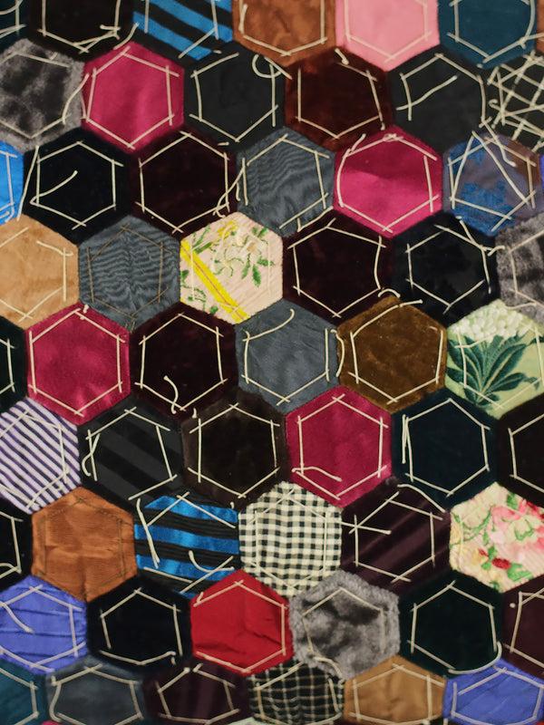 By Walid 19th Century Victorian Silk & Velvet Cushion | 1417