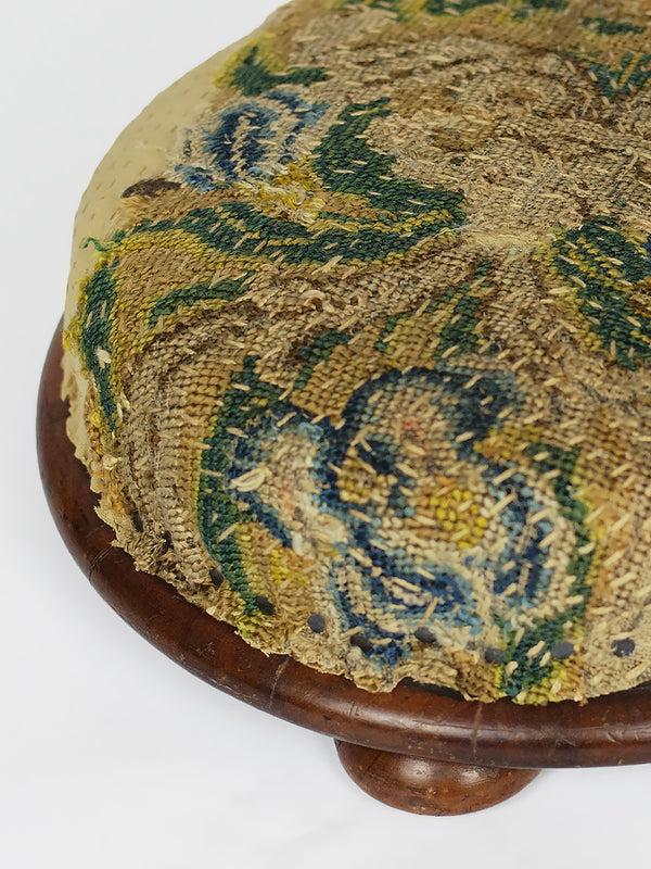 By Walid 19th Century Walnut Kneeling Footstool | 603