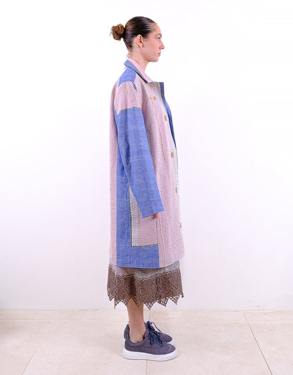 By Walid 1920s Embroidered Kimono Rufus Coat