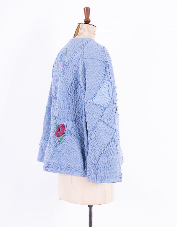 By Walid 1920s Embroidered Linen Cecilia Jacket