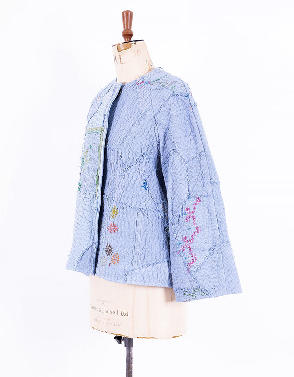 By Walid 1920s Embroidered Linen Cecilia Jacket