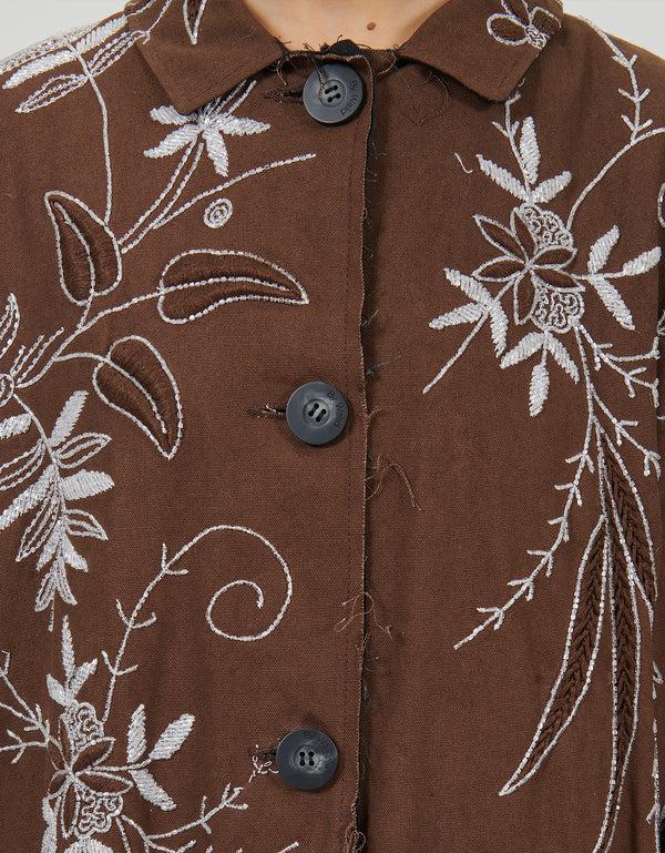 By Walid 1920s Glass Embroidery Lori Coat