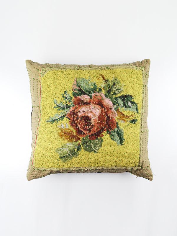 by walid 1930s Woollen Needlepoint Cushion | 1397