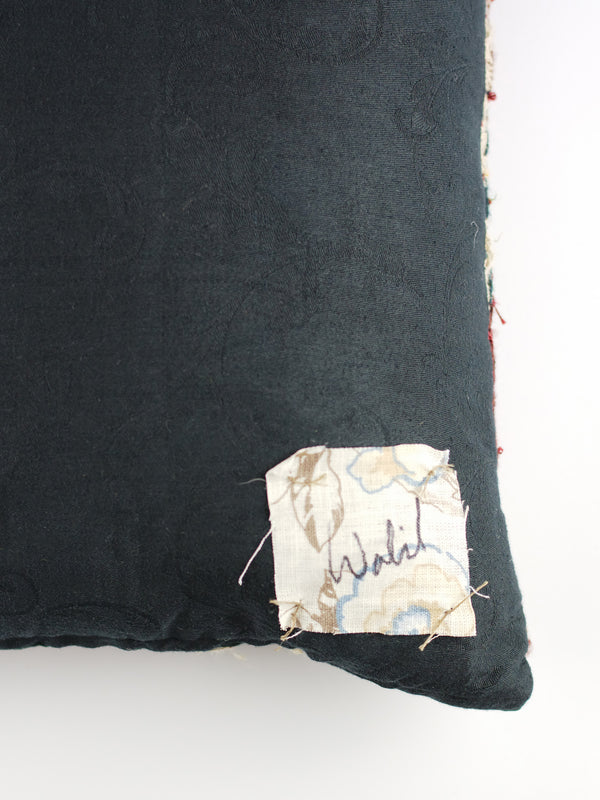 By Walid 1930s Woollen Needlepoint Cushion | 1406