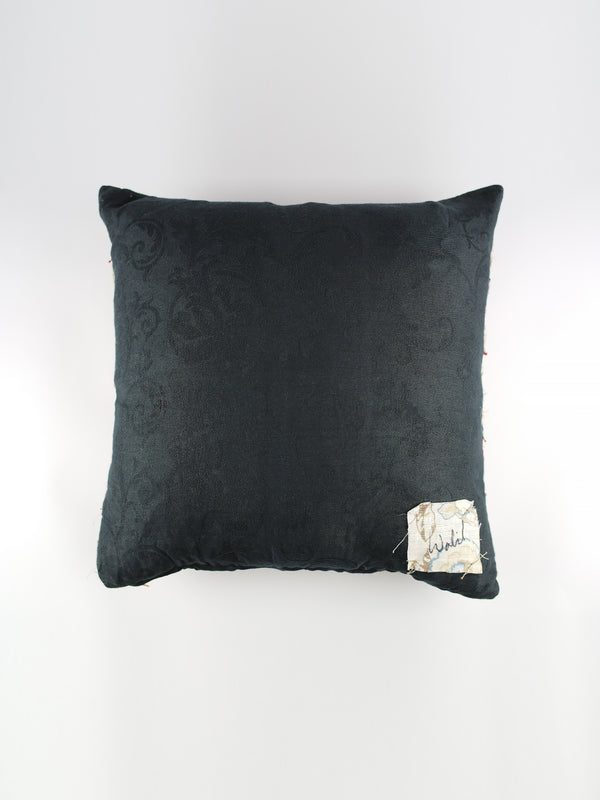 By Walid 1930s Woollen Needlepoint Cushion | 1406