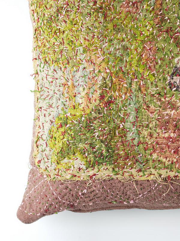 By Walid 1930s Woollen Needlepoint Cushion | 1415