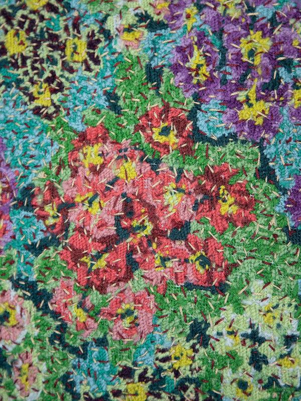 By Walid 1930s Woollen Needlepoint Cushion | 1435