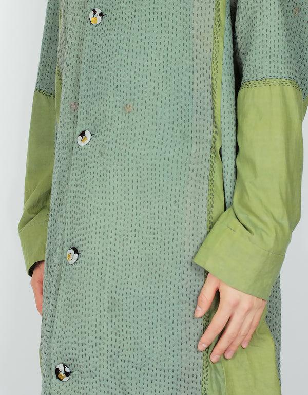 By Walid 1940s Silk Kimono Duster Coat