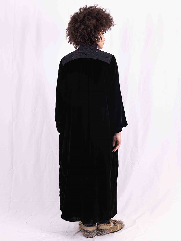 By Walid 19th Century Beading & Velvet Raquel Dress