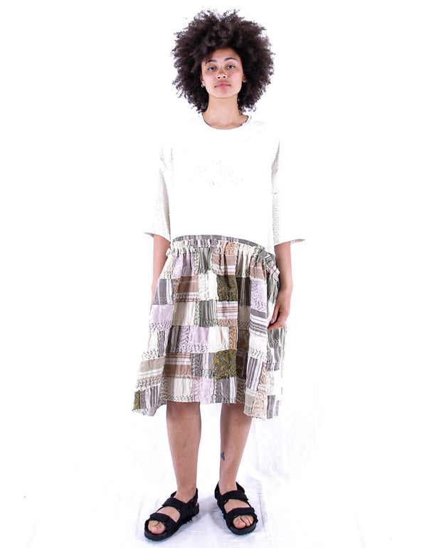 by walid 19th Century Cotton Re-patch Masha Dress