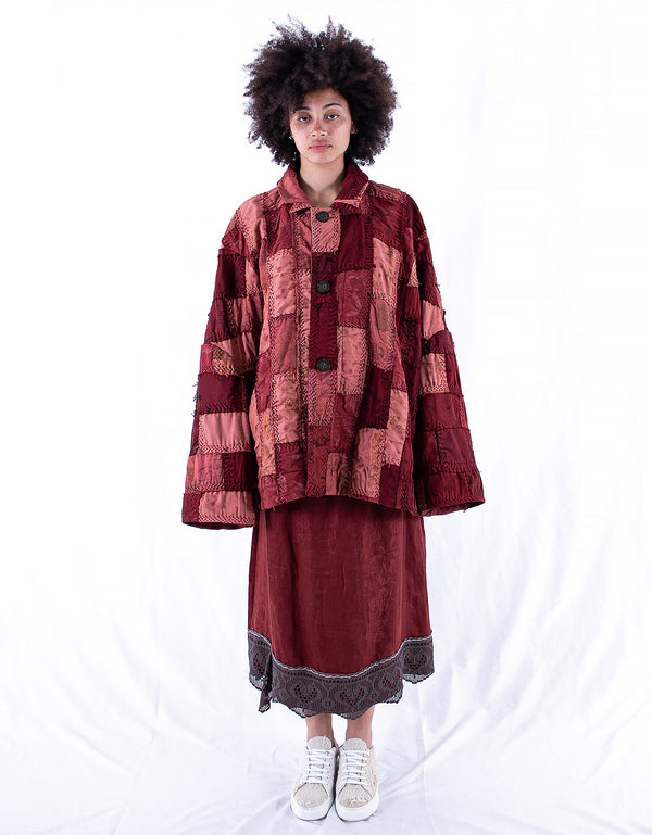 By Walid 19th Century Damask Izzy Skirt