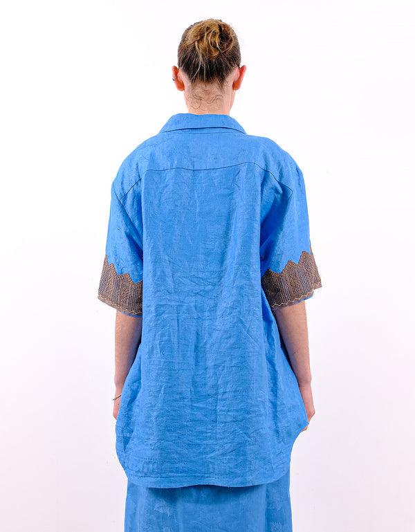 By Walid 19th Century Damask James Shirt