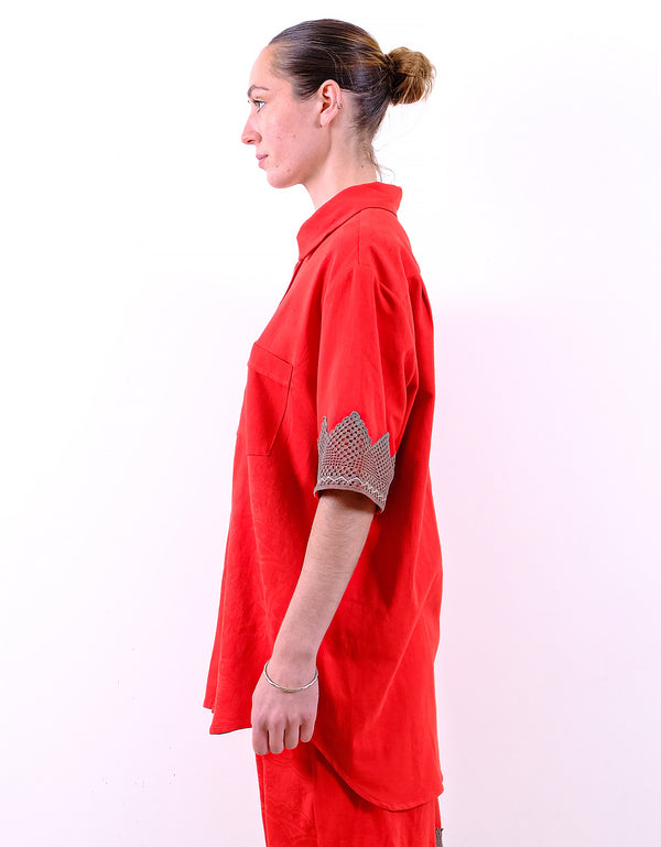 By Walid 19th Century Damask James Shirt