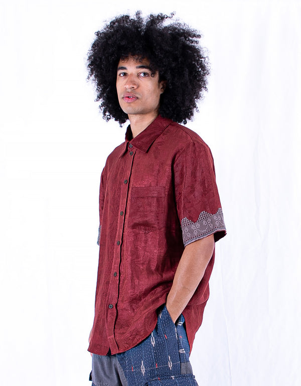 By Walid 19th Century Damask James Shirt