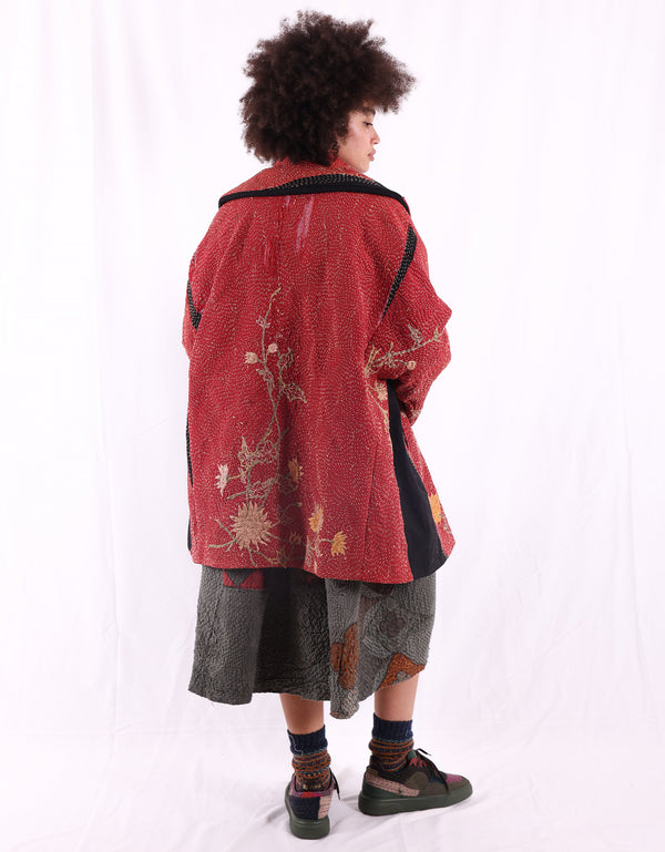 By Walid 19th Century Embroidered Inga Coat