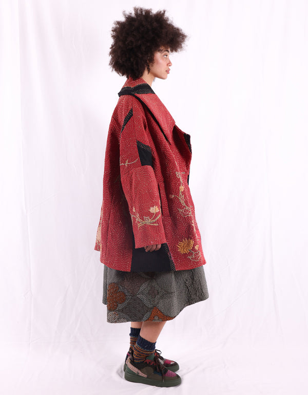 By Walid 19th Century Embroidered Inga Coat