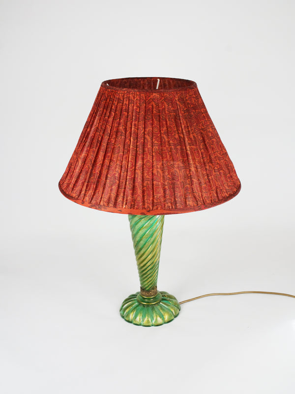 by walid 19th Century French Cotton Lampshade | 002