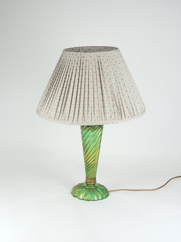by walid 19th Century French Cotton Lampshade | 007