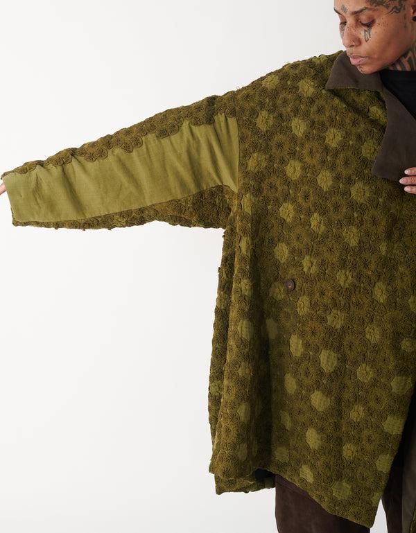 By Walid 19th Century French Crochet Yana Coat