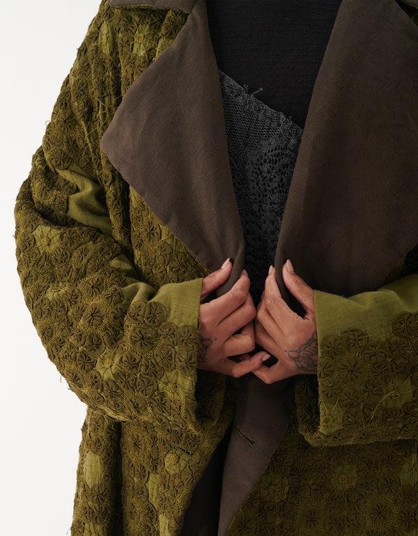 By Walid 19th Century French Crochet Yana Coat