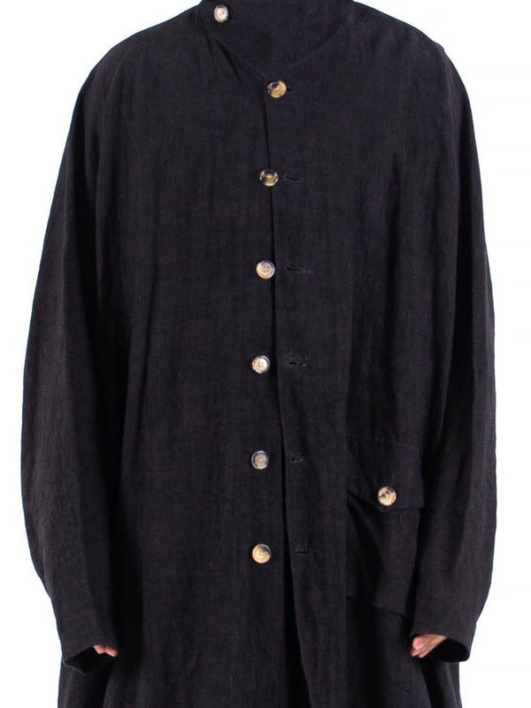 By Walid 19th Century Hemp Linen Parachute Coat