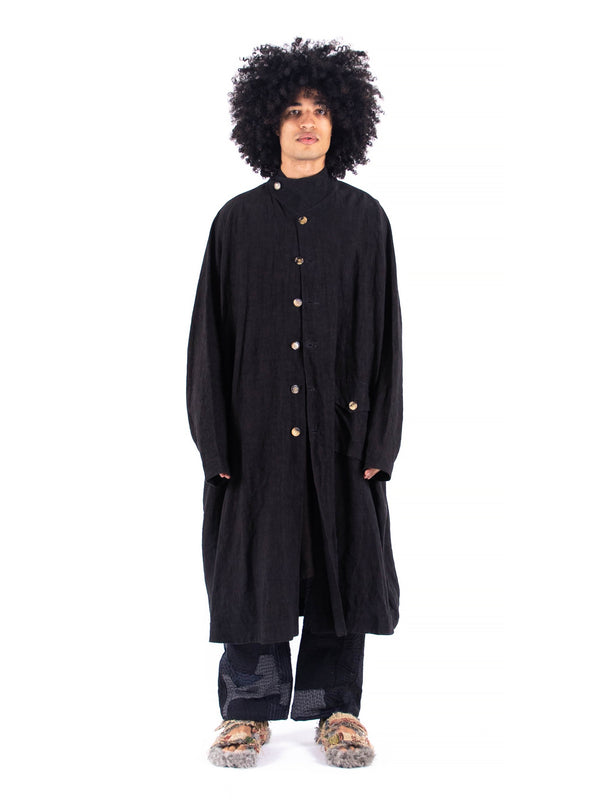 By Walid 19th Century Hemp Linen Parachute Coat