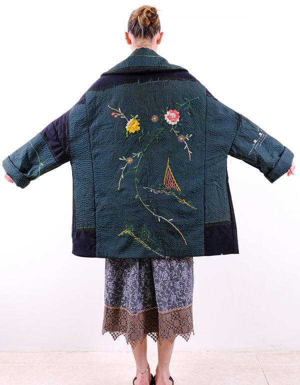 By Walid 19th Century Kimono Inga Coat