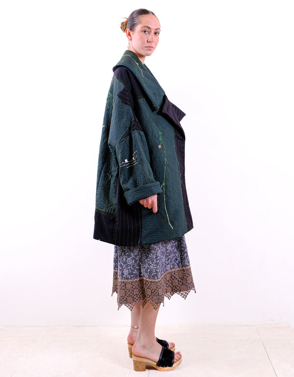 By Walid 19th Century Kimono Inga Coat