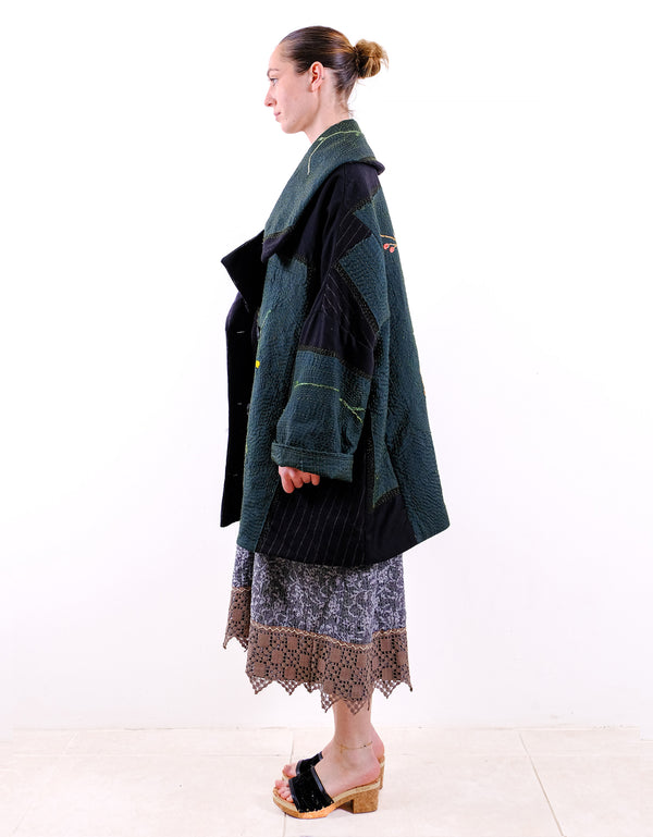 By Walid 19th Century Kimono Inga Coat