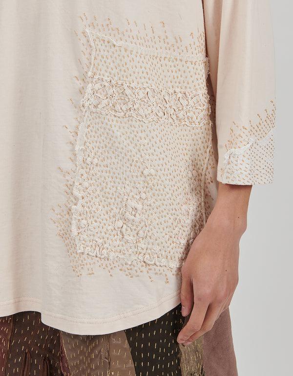 By Walid 19th Century Lace & Cotton Connor Top