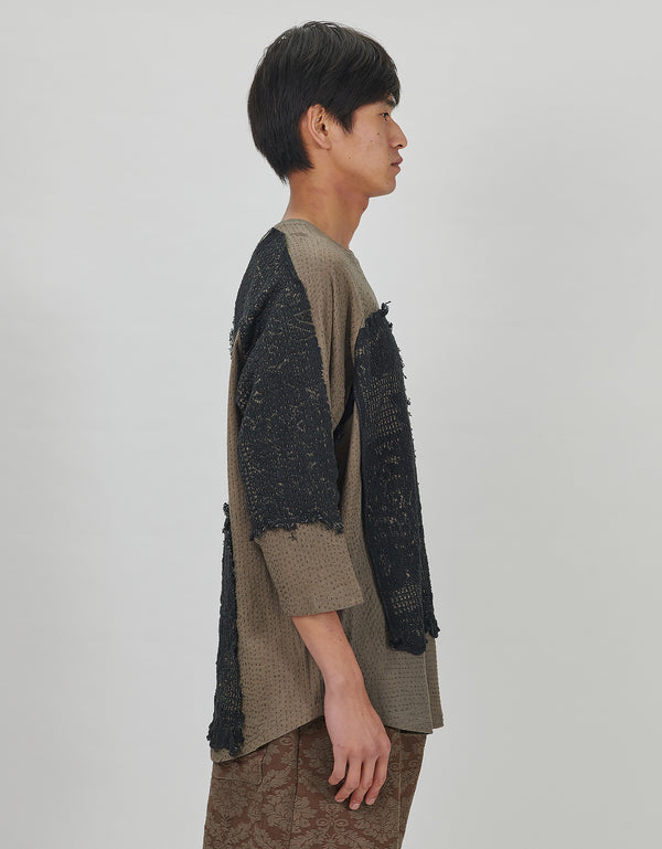 By Walid 19th Century Lace & Cotton Connor Top