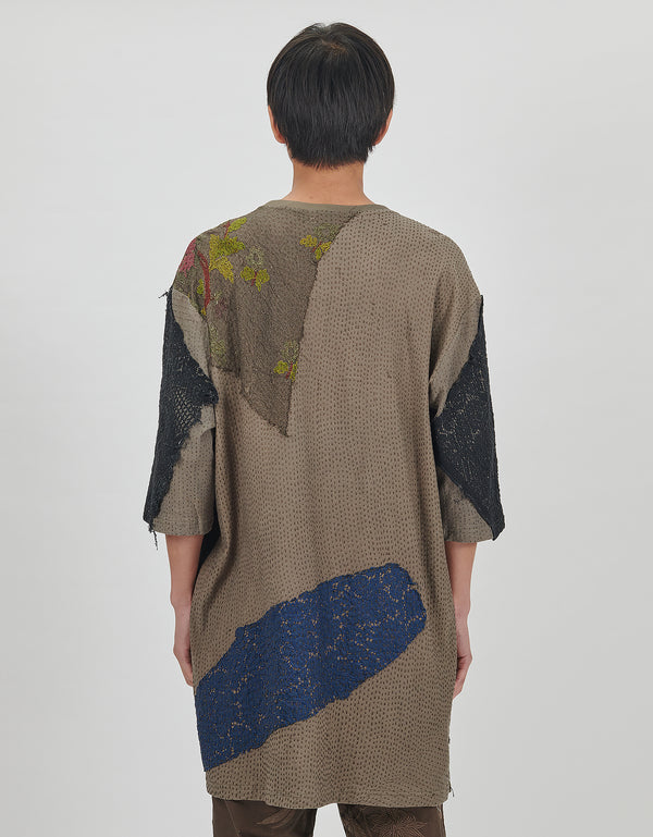 By Walid 19th Century Lace & Cotton Ex Top