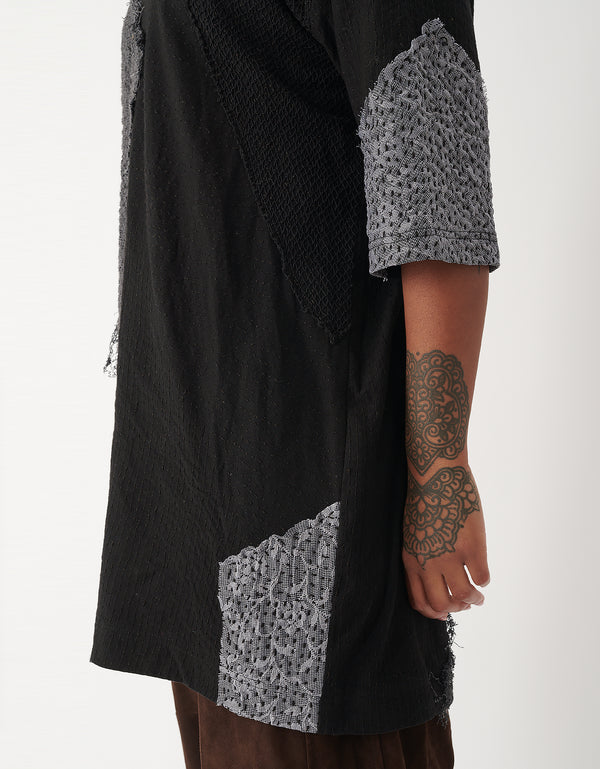 By Walid 19th Century Lace & Cotton Ex Top