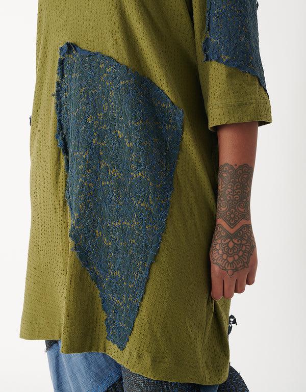 By Walid 19th Century Lace & Cotton Ex Top