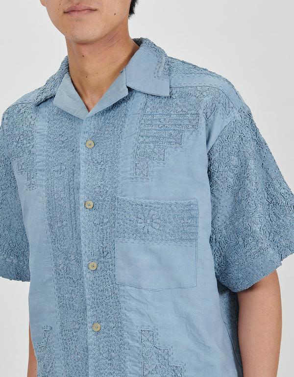 By Walid 19th Century Lace Cuban Shirt