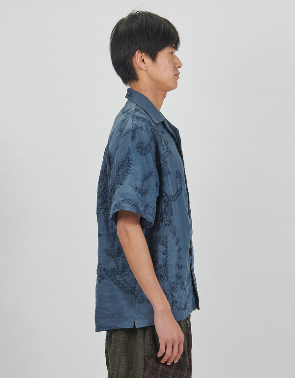 By Walid 19th Century Lace Cuban Shirt