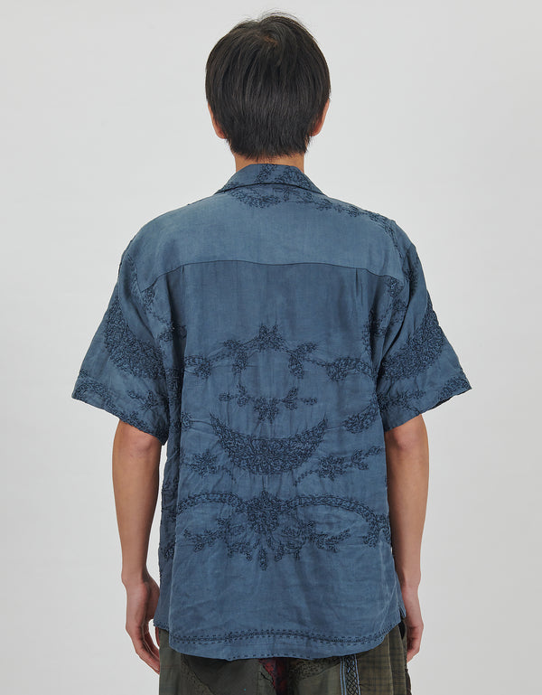 By Walid 19th Century Lace Cuban Shirt