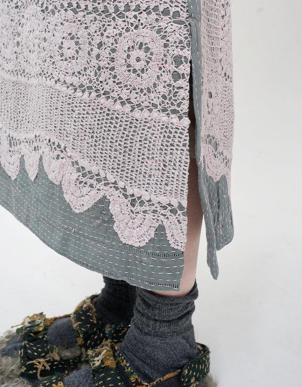 By Walid 19th Century Lace Louisa Skirt