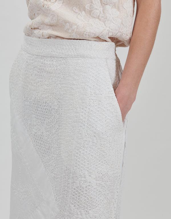 By Walid 19th Century Lace Louisa Skirt