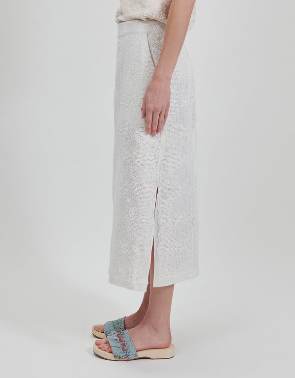 By Walid 19th Century Lace Louisa Skirt